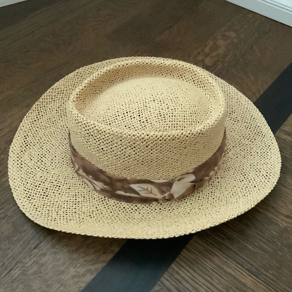 Straw Fedora Hat Unisex Style Adult One Size BRAND NEW Beach pool Vacation - Picture 10 of 10